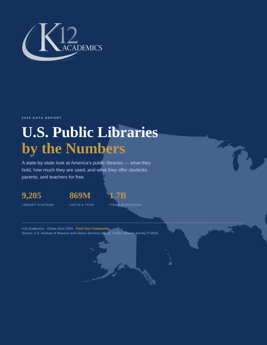 U.S. Public Libraries by the Numbers, 2026 Data Report cover